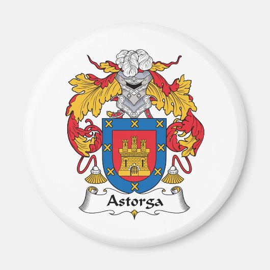 Astorga Family Crest Magneet (Voorkant)