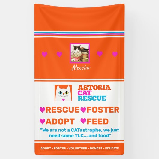 ASTORIA CAT RESCUE BANNER (Verticaal)