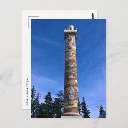 Astoria Column, Oregon Briefkaart (Voorkant / Achterkant)
