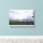 Astoria-Megler Bridge, Astoria, Oregon Canvas Afdruk (Insitu (Houten vloer))