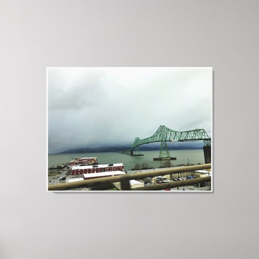 Astoria-Megler Bridge, Astoria, Oregon Canvas Afdruk (Voorkant)