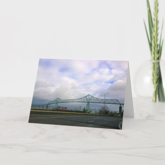 Astoria-Megler Bridge, Astoria, Oregon Kaart (Voorkant)