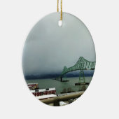 Astoria-Megler Bridge, Astoria, Oregon Keramisch Ornament (Rechts)