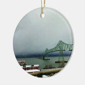 Astoria-Megler Bridge, Astoria, Oregon Keramisch Ornament (Links)