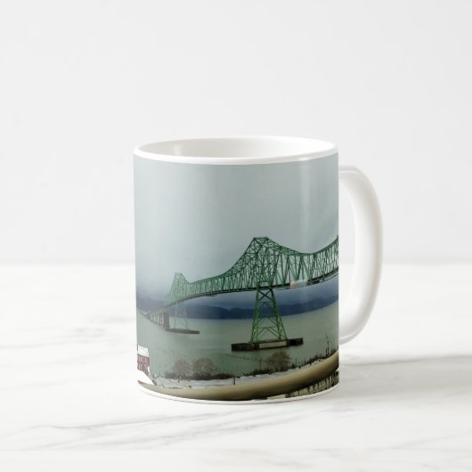 Astoria-Megler Bridge, Astoria, Oregon Koffiemok (Voorkant rechts)