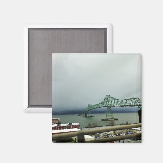 Astoria-Megler Bridge, Astoria, Oregon Magneet (Voorkant / Achterkant)