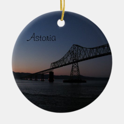Astoria-Megler Bridge, Oregon Keramisch Ornament (Voorkant)