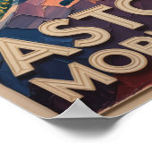 Astoria Morning Run Impasto Schilderij Poster (Hoek)