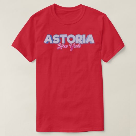 Astoria New York heeft me opgevoed T-shirt (Design voorkant)