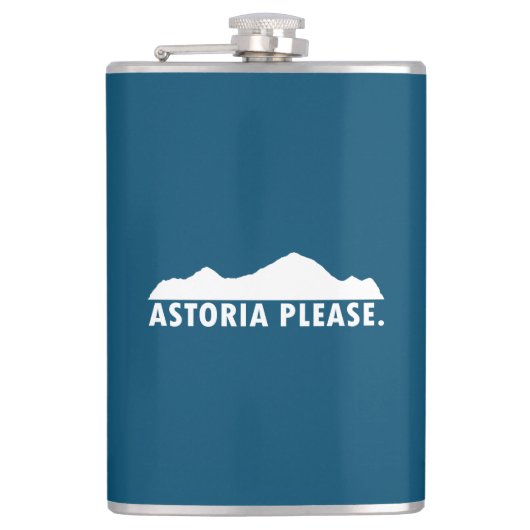 Astoria Oregon alstublieft Heupfles (Voorkant)