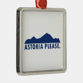 Astoria Oregon alstublieft Metalen Ornament (Rechts)