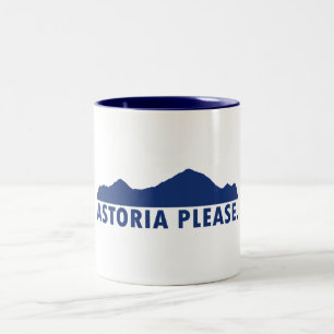Astoria Oregon alstublieft Tweekleurige Koffiemok