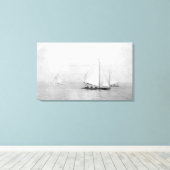 Astoria, Oregon Annual Regatta Sailing Photograp Canvas Afdruk (Insitu (Houten vloer))