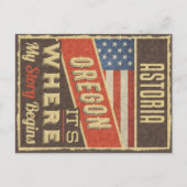 Astoria Oregon Briefkaart (Voorkant)