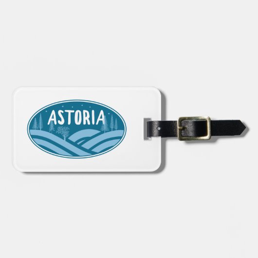 Astoria Oregon Buiten Bagagelabel (Voorkant horizontaal)