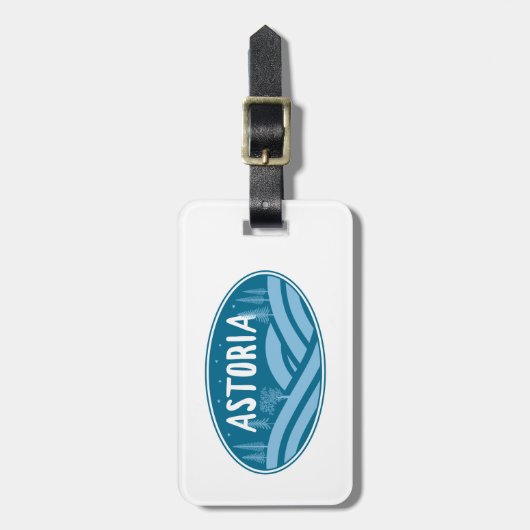 Astoria Oregon Buiten Bagagelabel (Voorkant verticaal)