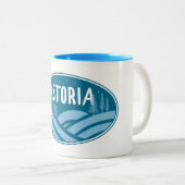 Astoria Oregon Buiten Tweekleurige Koffiemok (Voorkant rechts)