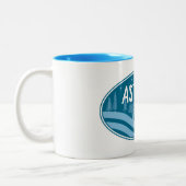 Astoria Oregon Buiten Tweekleurige Koffiemok (Links)