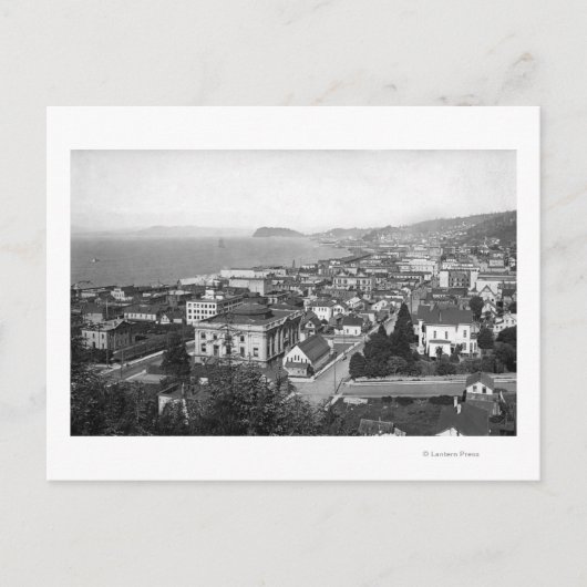 Astoria, Oregon Business Section en Waterfront Briefkaart (Voorkant)