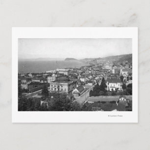 Astoria, Oregon Business Section en Waterfront Briefkaart