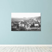 Astoria, Oregon Business Section en Waterfront Canvas Afdruk (Insitu (Houten vloer))
