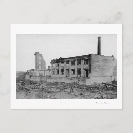 Astoria, Oregon Fire Uitzicht van Astoria Natl. Ba Briefkaart (Voorkant)