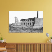 Astoria, Oregon Fire Uitzicht van Astoria Natl. Ba Canvas Afdruk (Insitu (Woonkamer))