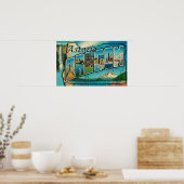 Astoria, Oregon - Grote lettertjes Poster (Keuken)