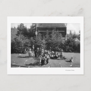 Astoria, Oregon Indian War Dance at Centennial Briefkaart