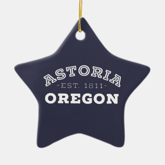 Astoria Oregon Keramisch Ornament (Voorkant)