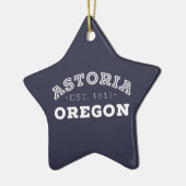Astoria Oregon Keramisch Ornament (Links)
