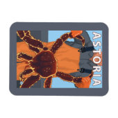 Astoria, Oregon King Crab Magneet (Horizontaal)
