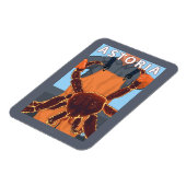 Astoria, Oregon King Crab Magneet (Linkerzijde)