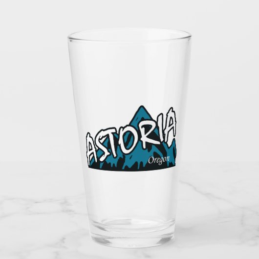 Astoria Oregon Mountains Glas (Voorkant)