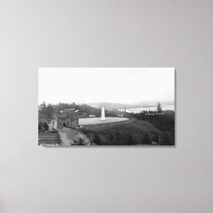 Astoria, Oregon Resevoir en Fort Astoria Canvas Afdruk