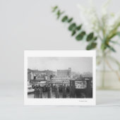 Astoria, Oregon Scene met ferry Slip Briefkaart (Staand voorkant)
