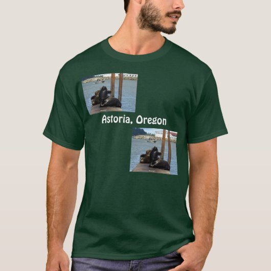 Astoria Oregon Sealions T-shirt (Voorkant)