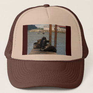 Astoria Oregon Sealions Trucker Pet