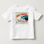 Astoria, Oregon - Thompson's Swift Water Salmon Kinder Shirts (Voorkant)