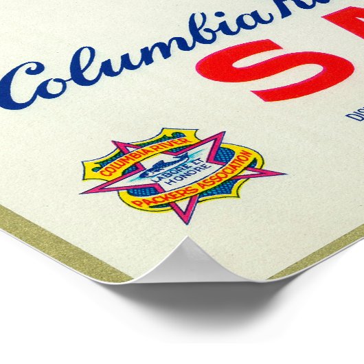 Astoria, Oregon - Thompson's Swift Water Salmon Poster (Hoek)