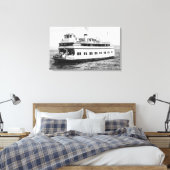 Astoria, Oregon Uitzicht van de Astoria Canvas Afdruk (Insitu (Slaapkamer))