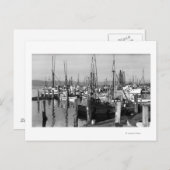 Astoria, Oregon Waterfront Uitzicht van de Geviste Briefkaart (Voorkant / Achterkant)