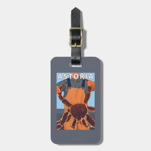 Astoria, OregonKing Crab Bagagelabel (Voorkant verticaal)