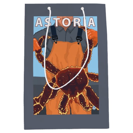 Astoria, OregonKing Crab Medium Cadeauzakje (Voorkant)