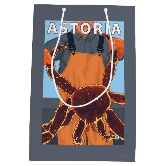 Astoria, OregonKing Crab Medium Cadeauzakje (Achterkant)