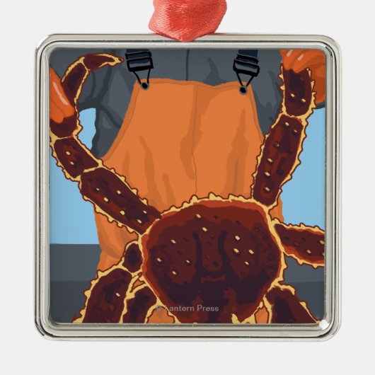Astoria, OregonKing Crab Metalen Ornament (Voorkant)