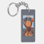 Astoria, OregonKing Crab Sleutelhanger (Voorkant Links)