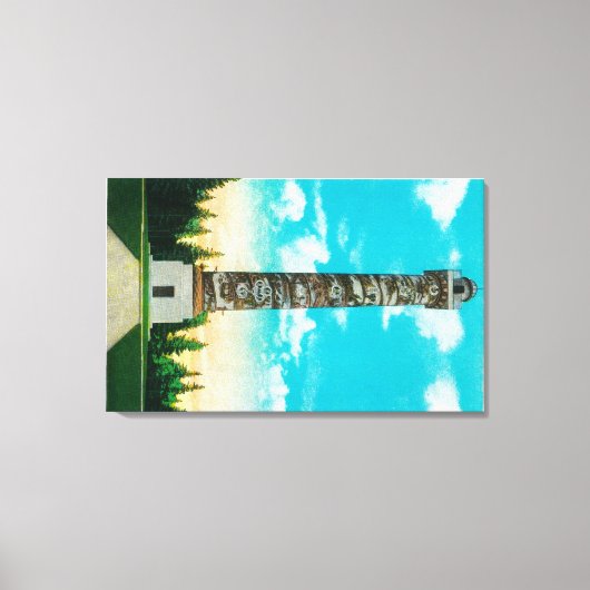 Astoria Pioneer ColumnAstoria, OF Canvas Afdruk (Voorkant)