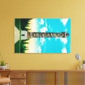 Astoria Pioneer ColumnAstoria, OF Canvas Afdruk (Insitu (Woonkamer))