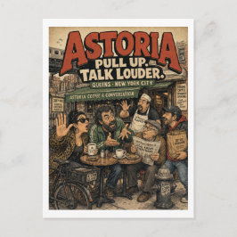 Astoria Queens New York City Hoektafel Briefkaart